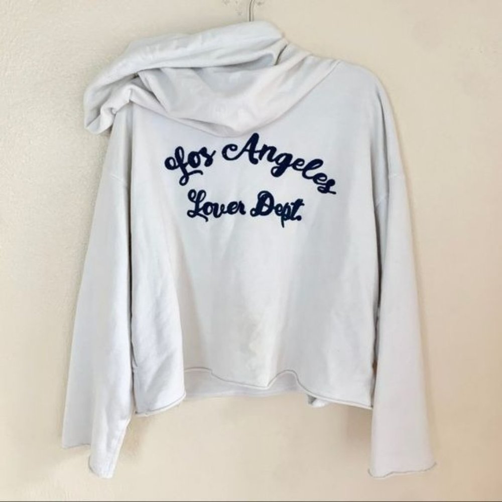 Sandrine Rose Amour Los Angeles Lover Dept. Oversized Embroidered Hoodie Medium